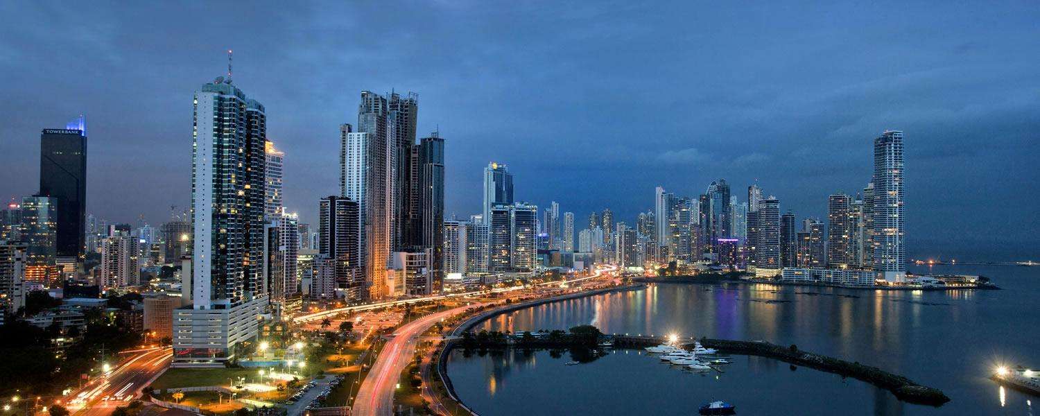 Miami skyline aerial view