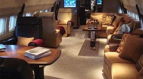 Interor of Boeing Business Jet | Stratos Jet Charters, Inc.