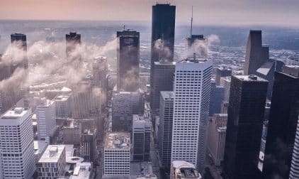 Houston, TX Skyscrapers During the Day | Stratos Jet Charters, Inc.