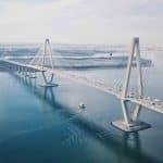 Drone Shot of Large Bridge in Charleston | Stratos Jet Charters, Inc.