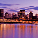 Montreal during sunset | Stratos Jet Charters, Inc.