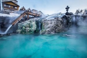 Kusatsu Onsen is one of Japan's most popular hot spring resorts, making it a favorite resort destination for travelers on private flights.