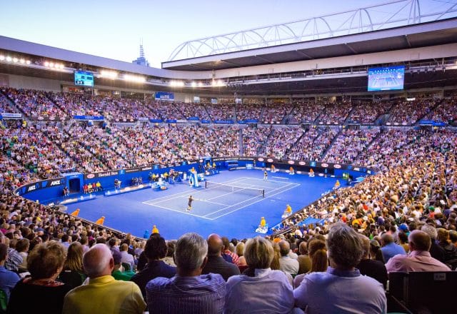 Tennis open in Australia private jet