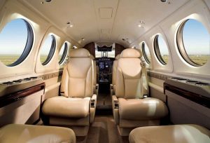Beechcraft jet charters_King Air 200 interior