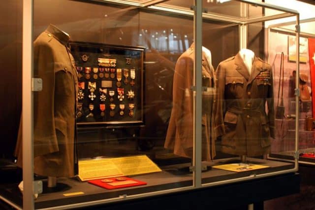 General Mitchell's uniform at the Mitchell Gallery of Flight