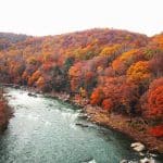 River During Fall in West Mifflin, PA | Stratos Jet Charters, Inc.