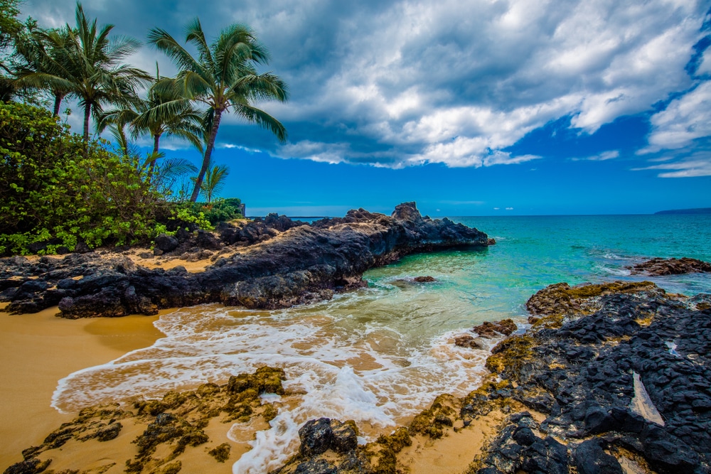 A secret beach in Hawaii.