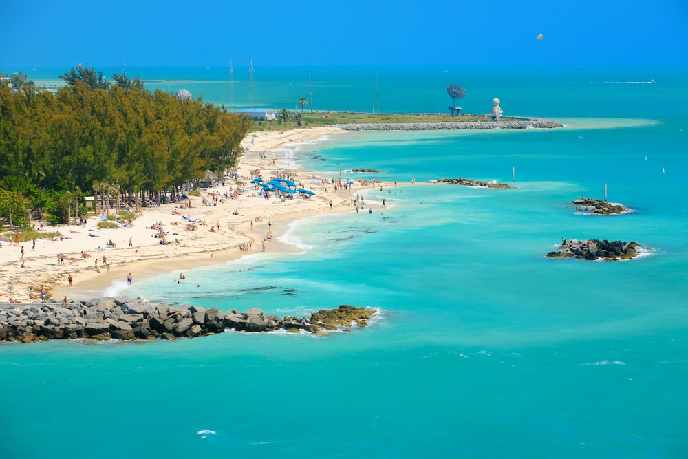 The beach in Key West, Florida.