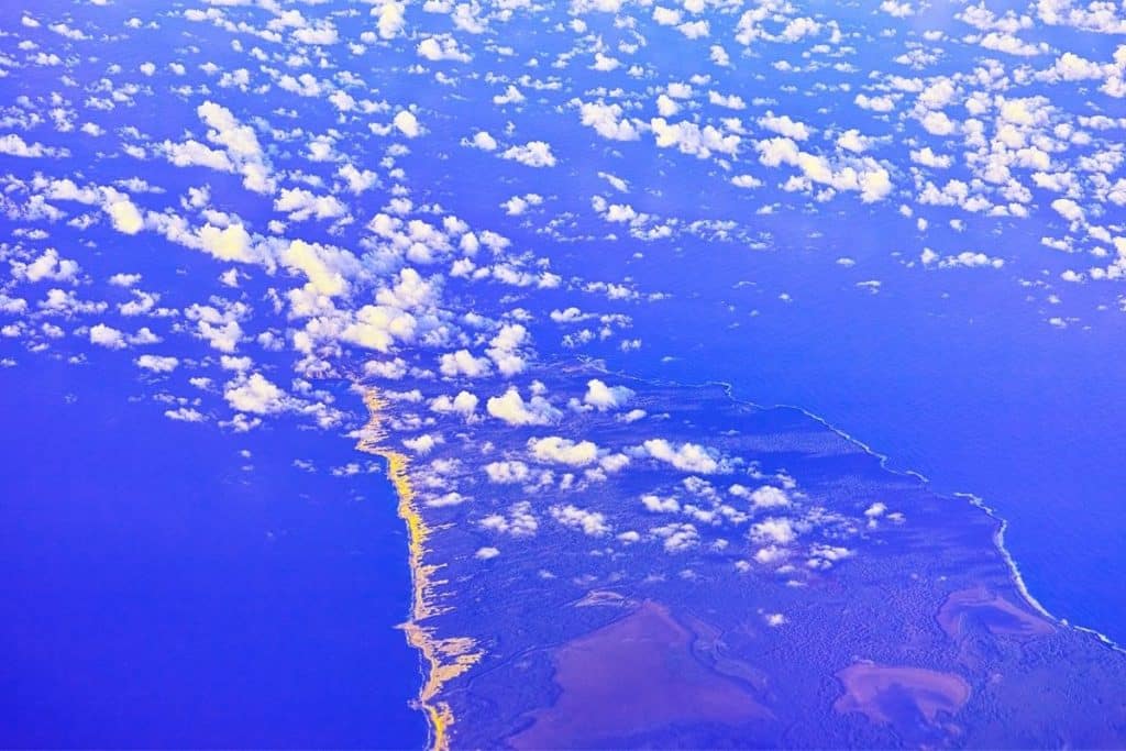Arial view of Niihau, HI