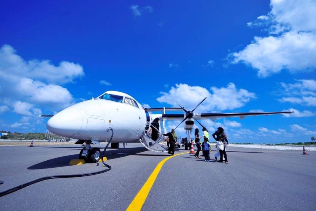 private jet on tarmac