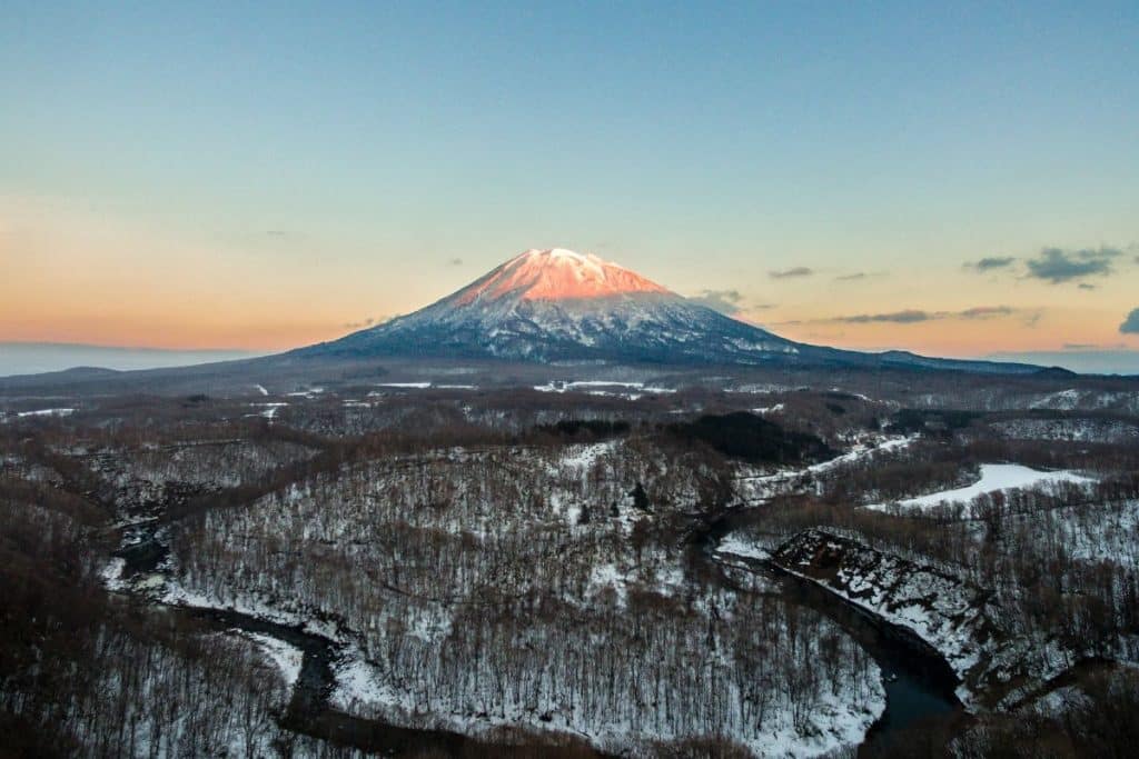 Mount Yotei in the winter
