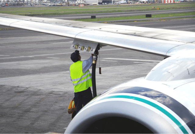 A man fills a plane up with jet fuel as we answer how much is a gallon of jet fuel?