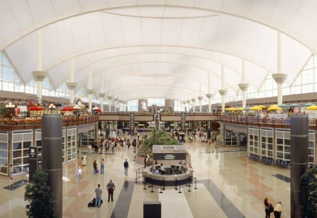 Inside the Denver International Airport