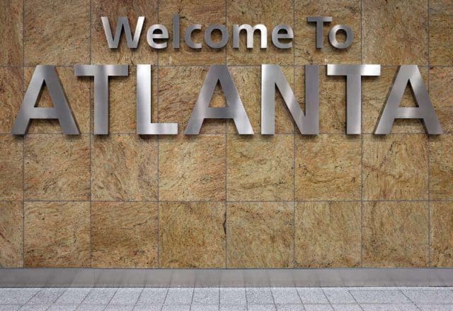 Welcome sign in ATL airport