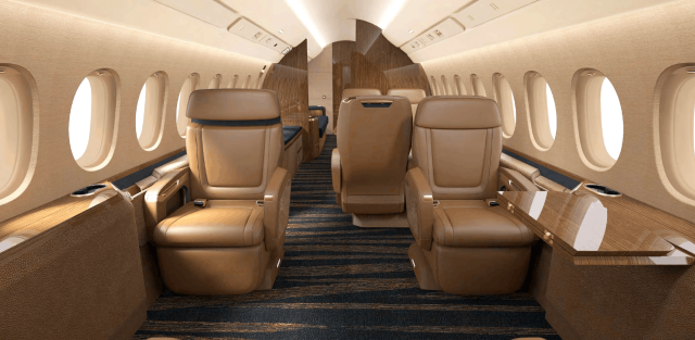 Falcon 6X interior